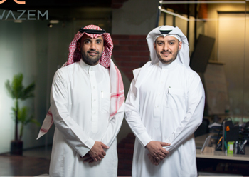 Nasser Alshaya, Lawazem Co-founder (left) with Abdulhakim Albisher