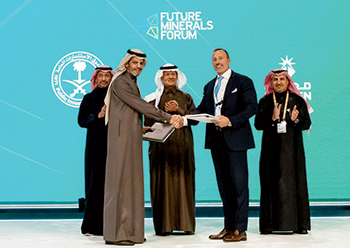 Saudi Arabia officials attending the Future Minerals Forum in Riyadh, Saudi Arabia