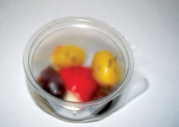 Illustration 3: Plain PET-film, 36μm, 5 g/sq m coated with standard heat seal lacquer